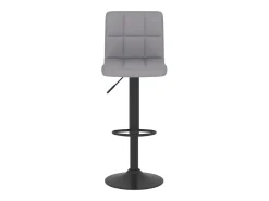 Taburete de cocina de tela gris claro ES46527