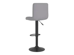 Taburete de cocina de tela gris claro