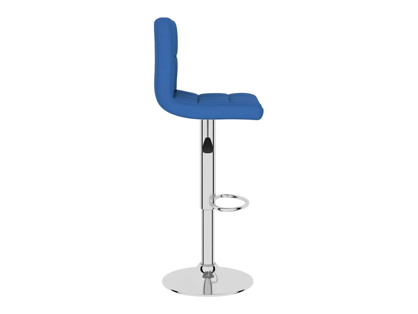 Taburete de cocina de tela azul