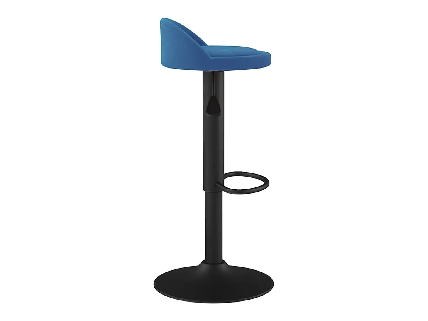 Taburete de cocina de terciopelo azul