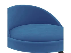 Taburete de cocina de terciopelo azul