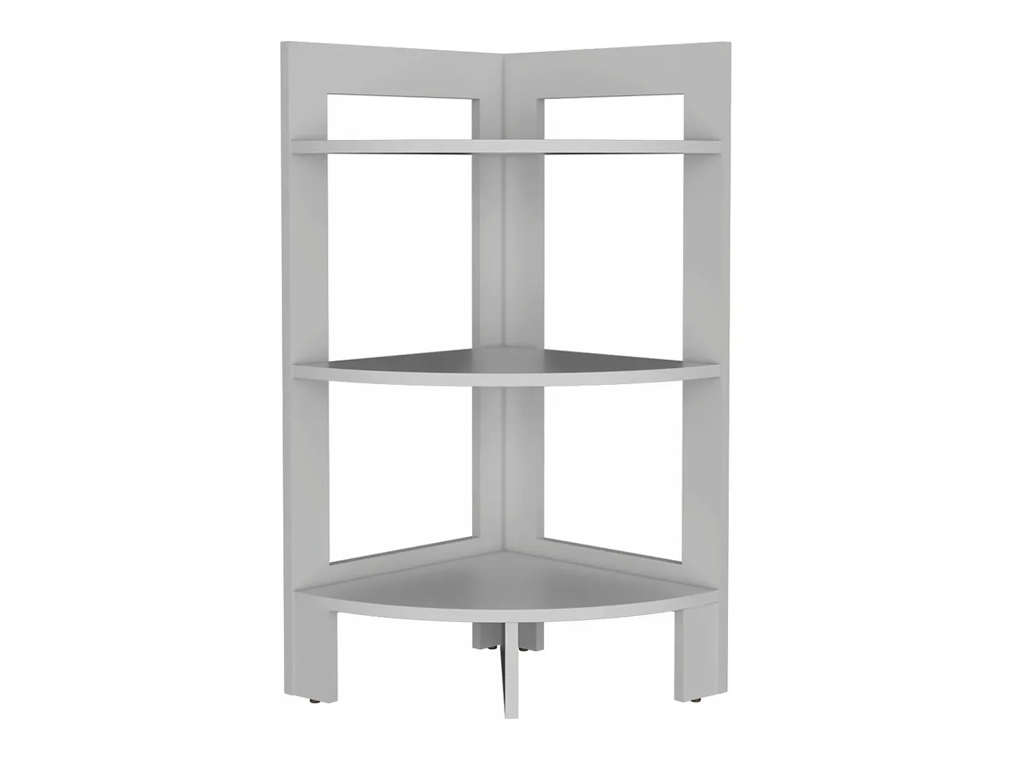 Taburete Riga en melamina con 3 estantes , blanco , 80.6 cm X 38.8 cm X 38.8 cm