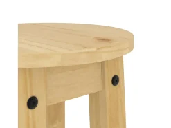 Taburetes altos de cocina 2 uds madera maciza de pino