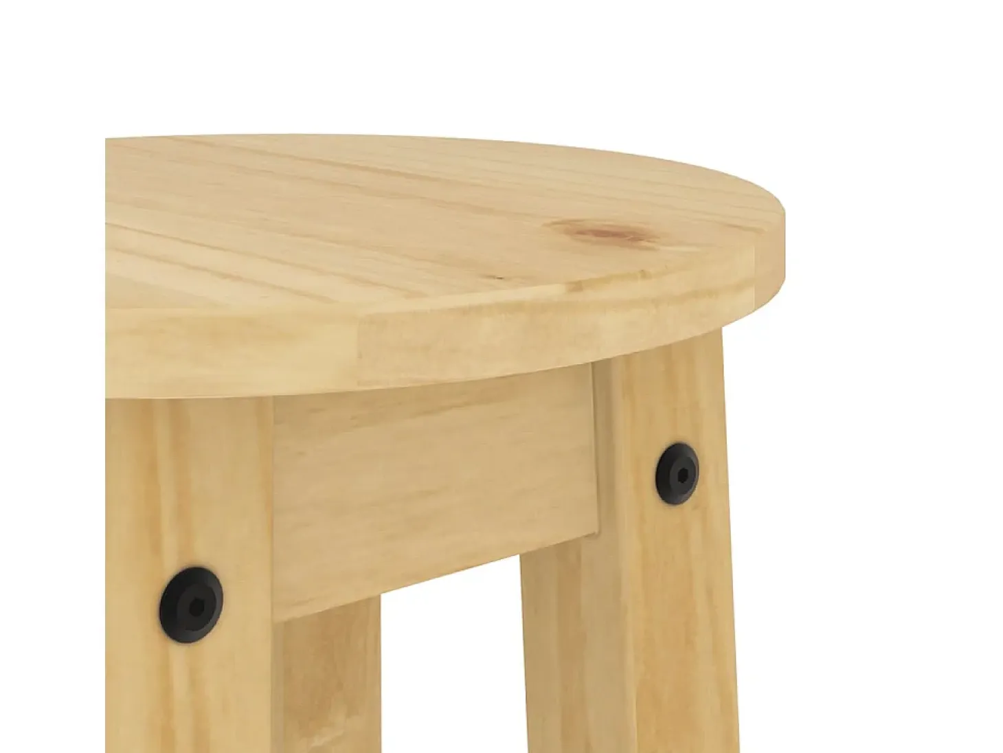 Taburetes altos de cocina 2 uds madera maciza de pino