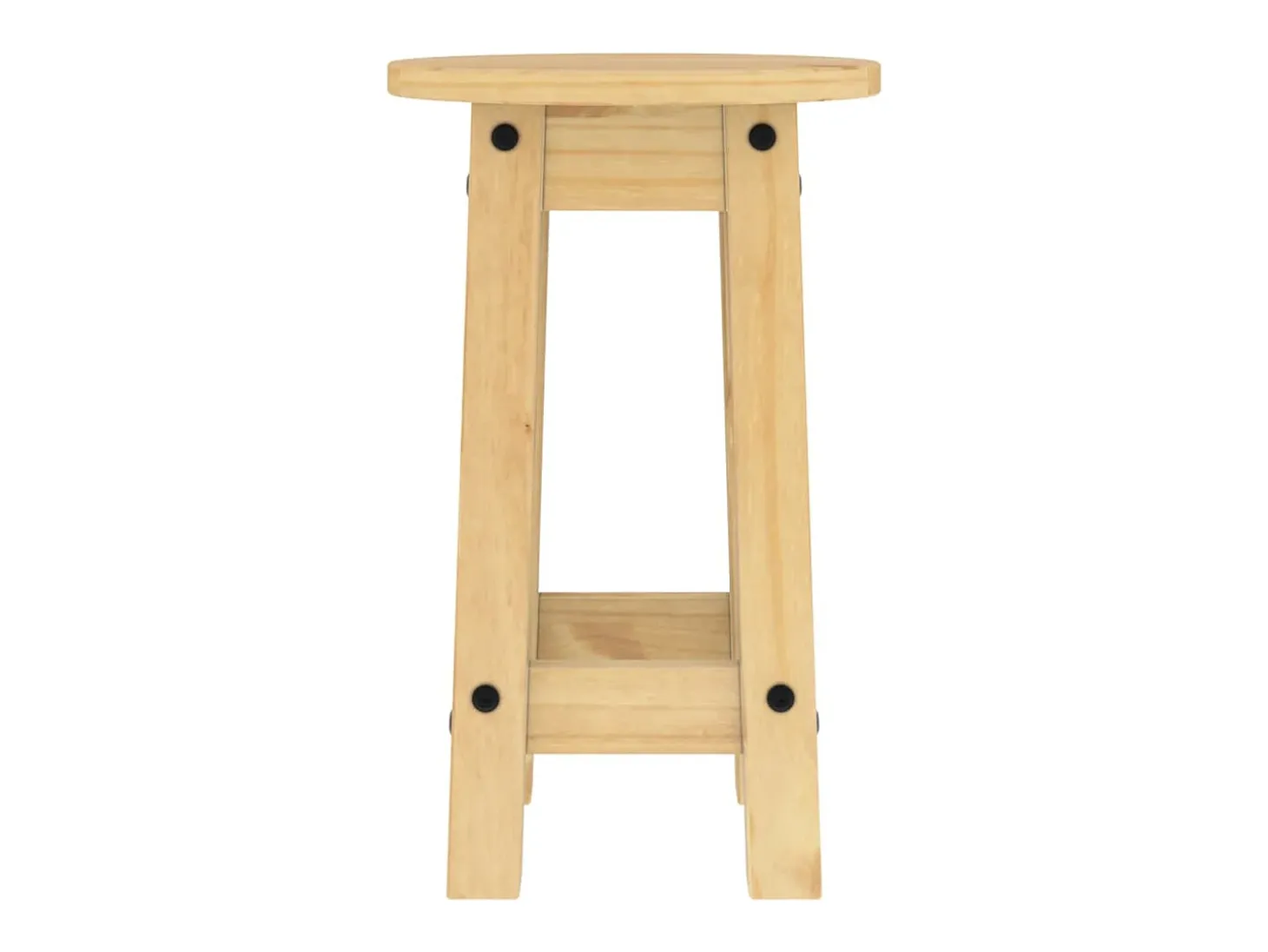 Taburetes altos de cocina 2 uds madera maciza de pino