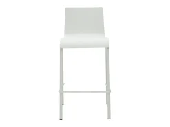 Taburetes de bar modenros apilables blancos A65 cm (lote de 2) KUPA