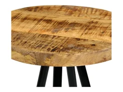 Taburetes de barra de cocina 2 unidades madera maciza de mango