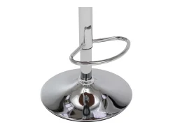 Taburetes de cocina 2 uds madera curvada cuero sintético crema
