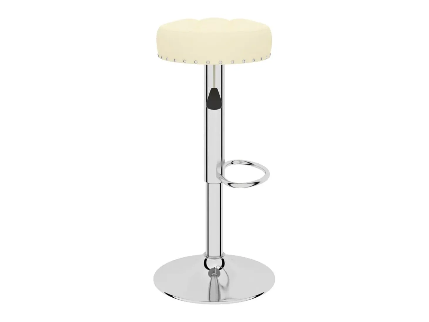Taburetes de cocina 2 unidades tela crema
