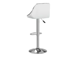 Taburetes de cocina 2 unidades cuero sintético negro y blanco