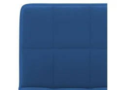 Taburetes de cocina 2 unidades terciopelo azul