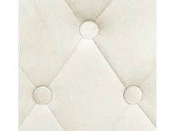 Taburetes de cocina 2 unidades terciopelo crema