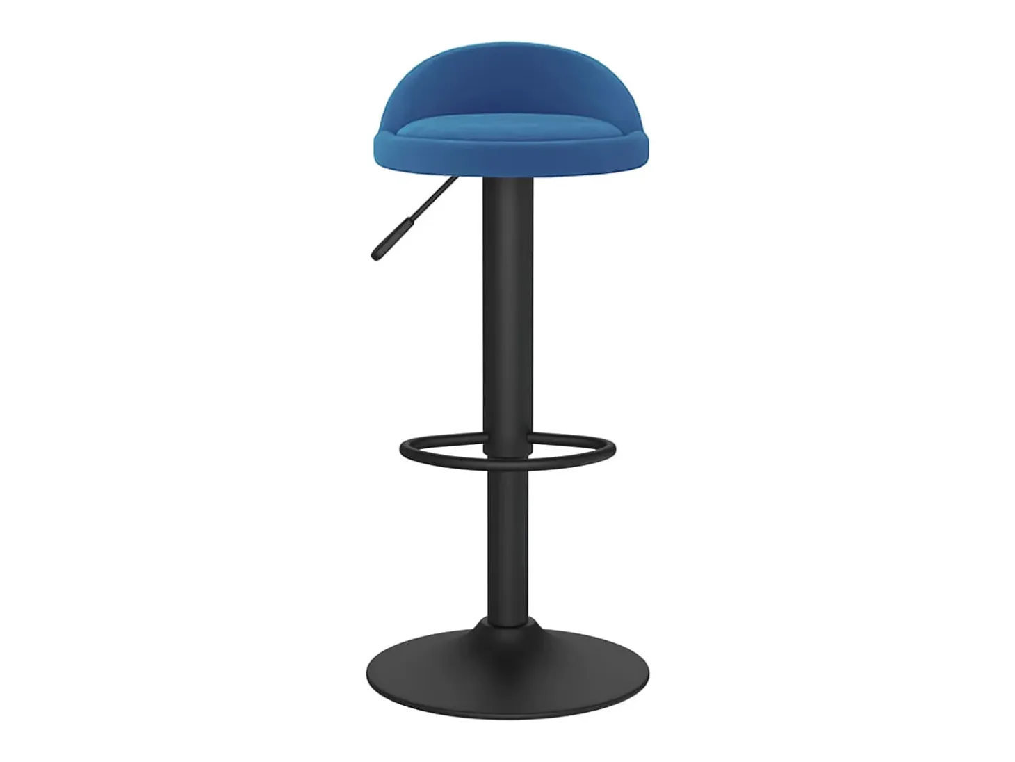 Taburetes de cocina 2 unidades terciopelo azul
