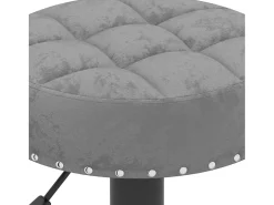 Taburetes de cocina 2 unidades terciopelo gris oscuro
