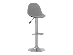 Taburetes de cocina 2 unidades tela gris