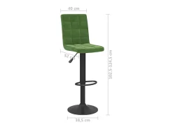 Taburetes de cocina 2 unidades terciopelo verde oscuro