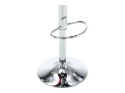Taburetes de cocina 2 unidades cuero sintético blanco