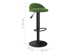 Taburetes de cocina 2 unidades terciopelo verde oscuro