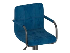 Taburetes de cocina 2 unidades terciopelo azul