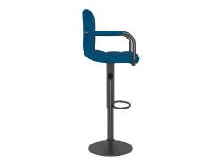Taburetes de cocina 2 unidades terciopelo azul