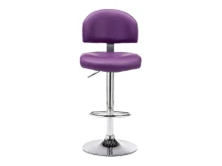 Taburetes de cocina 2 unidades cuero sintético morado