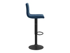 Taburetes de cocina 2 unidades terciopelo azul