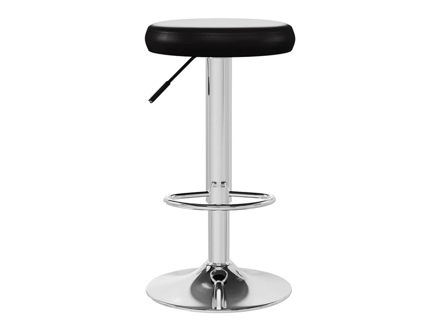 Taburetes de cocina 2 unidades cuero sintético negro