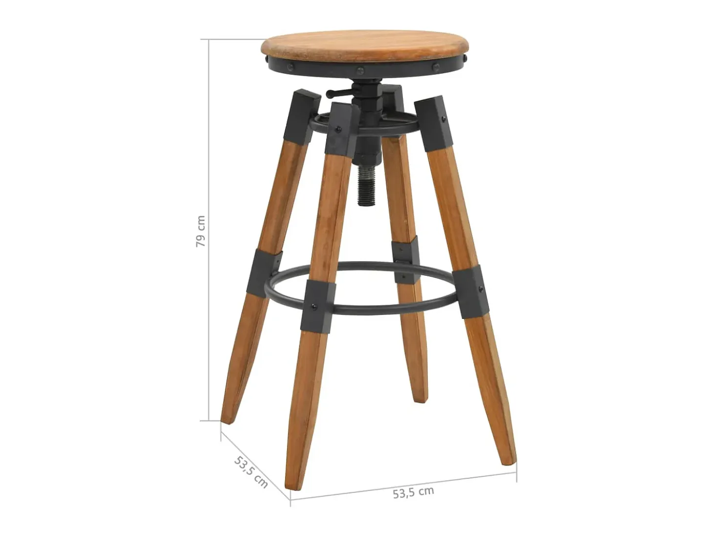 Taburetes de cocina 2 unidades madera maciza de abeto