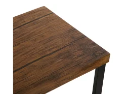 Taline Mueble Recibidor Estrecho para la Entrada o el Pasillo, Mesa Consola, Negro, 80x30x100cm