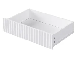 Taquilla con 2 cajones y 1 puerta - 4 ganchos y banco zapatero - blanco