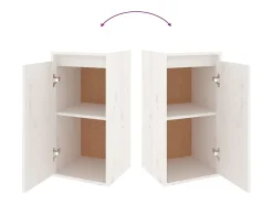 Taylor Anne Muebles para TV 6 piezas madera maciza de pino blanco