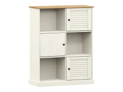 Thyron Librería VIGO madera maciza de pino blanco 90x35x114,5 cm