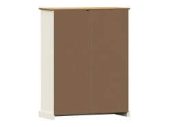 Thyron Librería VIGO madera maciza de pino blanco 90x35x114,5 cm