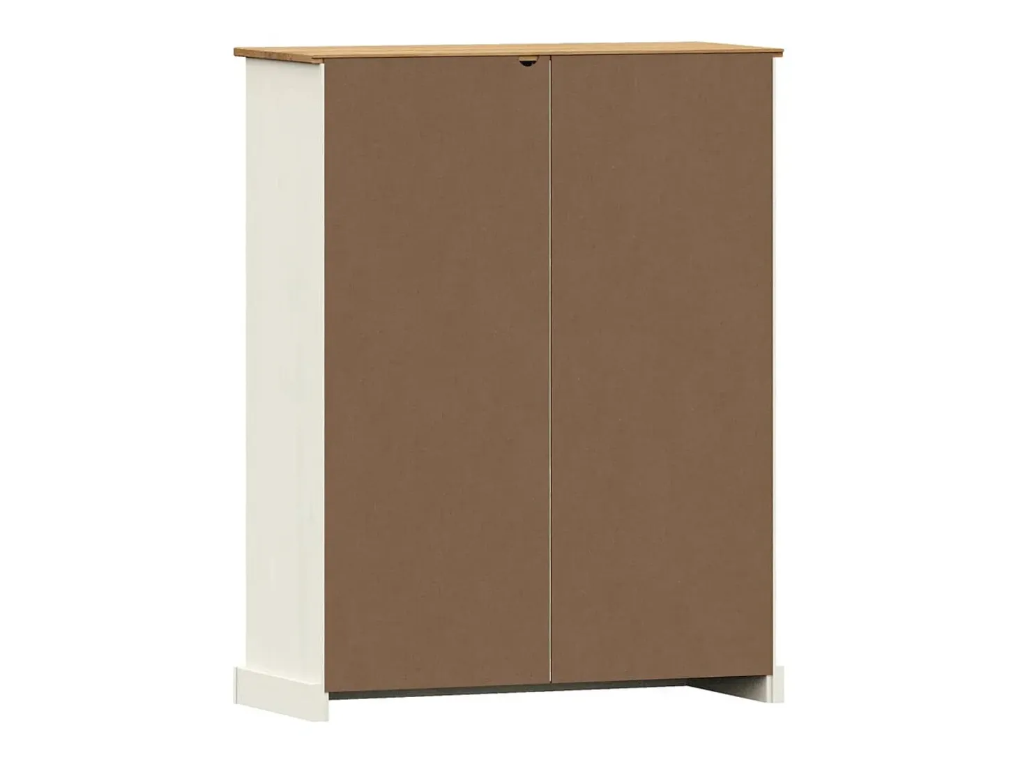 Thyron Librería VIGO madera maciza de pino blanco 90x35x114,5 cm