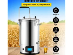 Tina de Mezcla SucceBuy | Sistema de Mezcla de Cerveza Todo-en-Uno Pot con Bomba de Circulación 30 L