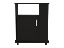 TUHOME Gabinete Inferior para Microondas Clayton Kit, Negro
