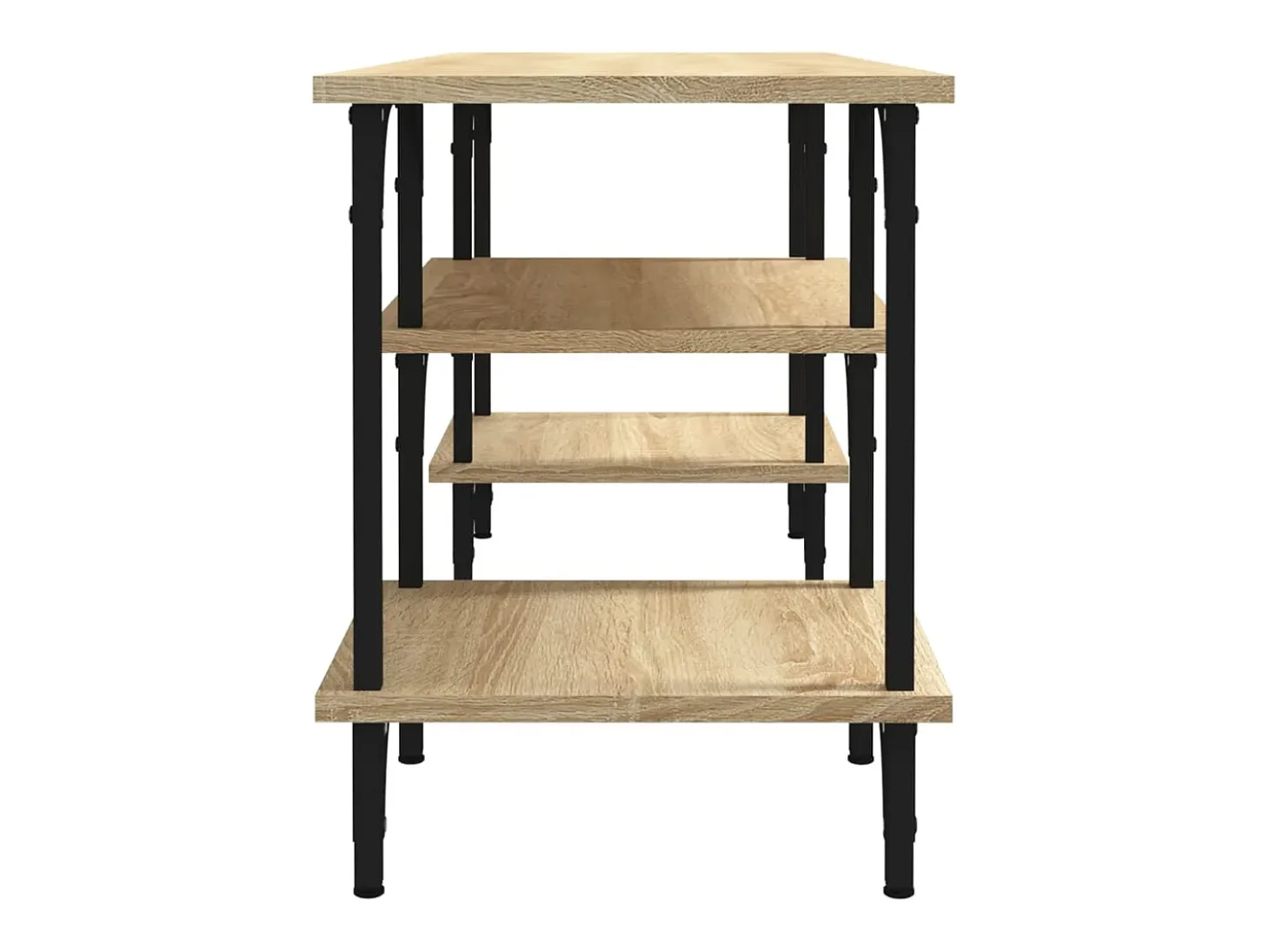 Tynir Mueble de TV madera contrachapada roble Sonoma 102x35x45,5 cm