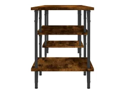 Tynir Mueble de TV madera contrachapada roble ahumado 102x35x45,5 cm