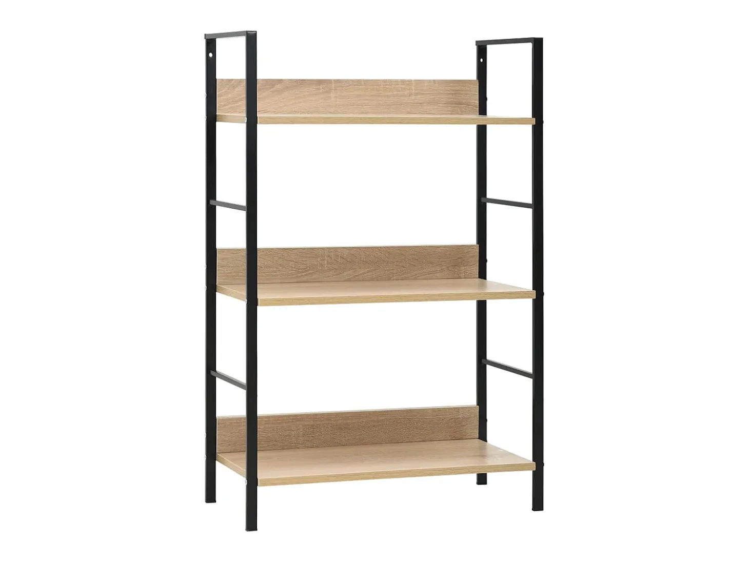 Uggeløse Estantería de 3 niveles madera ingeniería roble 60x27,6x90,5 cm