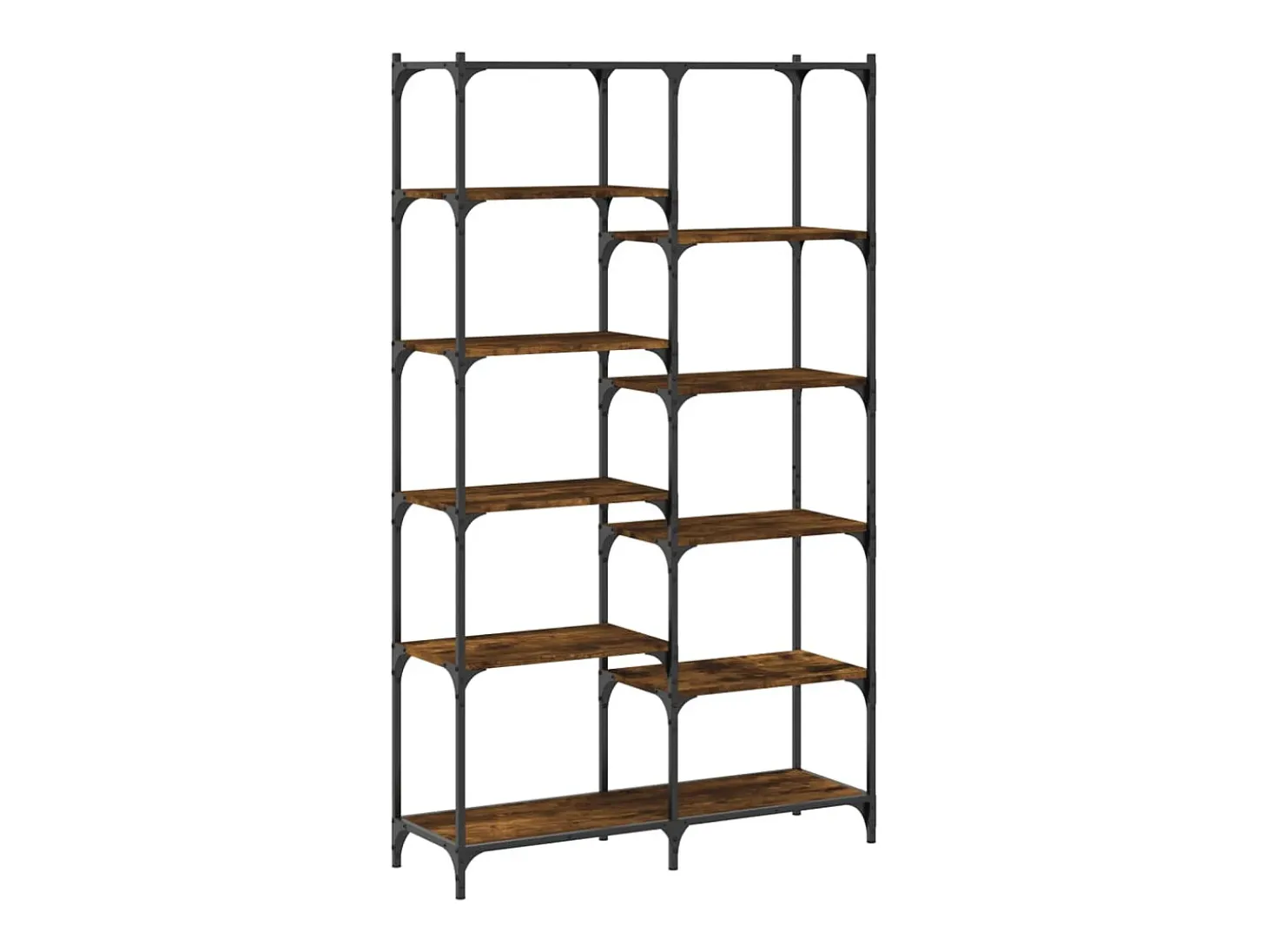 Ulrad Estantería erro madera ingeniería roble ahumado 100x32x170 cm