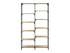 Ulrad Estantería erro madera ingeniería roble Sonoma 100x32x170 cm