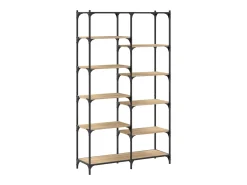 Ulrad Estantería erro madera ingeniería roble Sonoma 100x32x170 cm