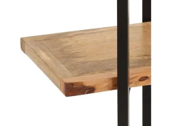 Umdir Estantería de 4 niveles madera maciza de mango 160x35x160 cm