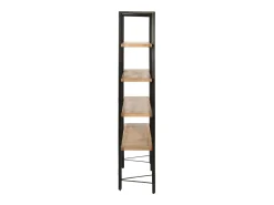 Umdir Estantería de 4 niveles madera maciza de mango 160x35x160 cm