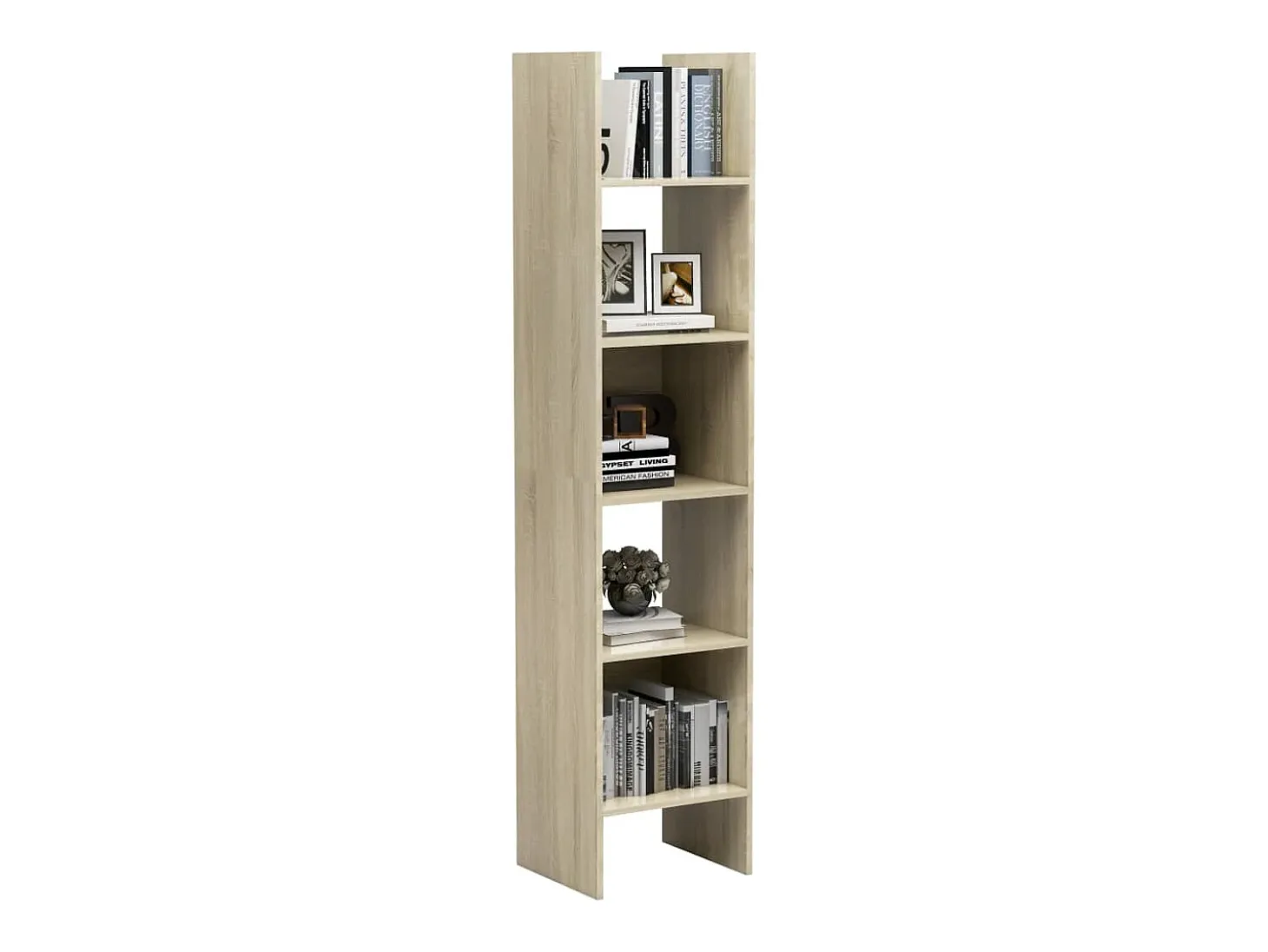 Vamdrup Estantería madera contrachapada color roble Sonoma 40x35x180 cm