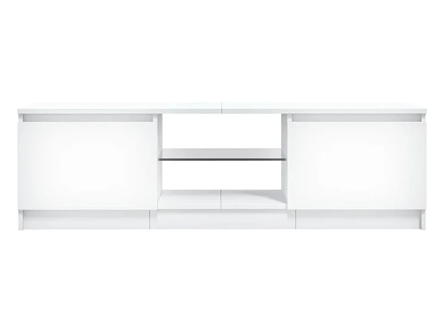 Vasil Mueble para TV con luces LED blanco 120x30x36 cm