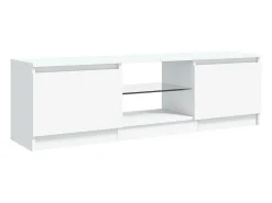 Vasil Mueble para TV con luces LED blanco 120x30x36 cm