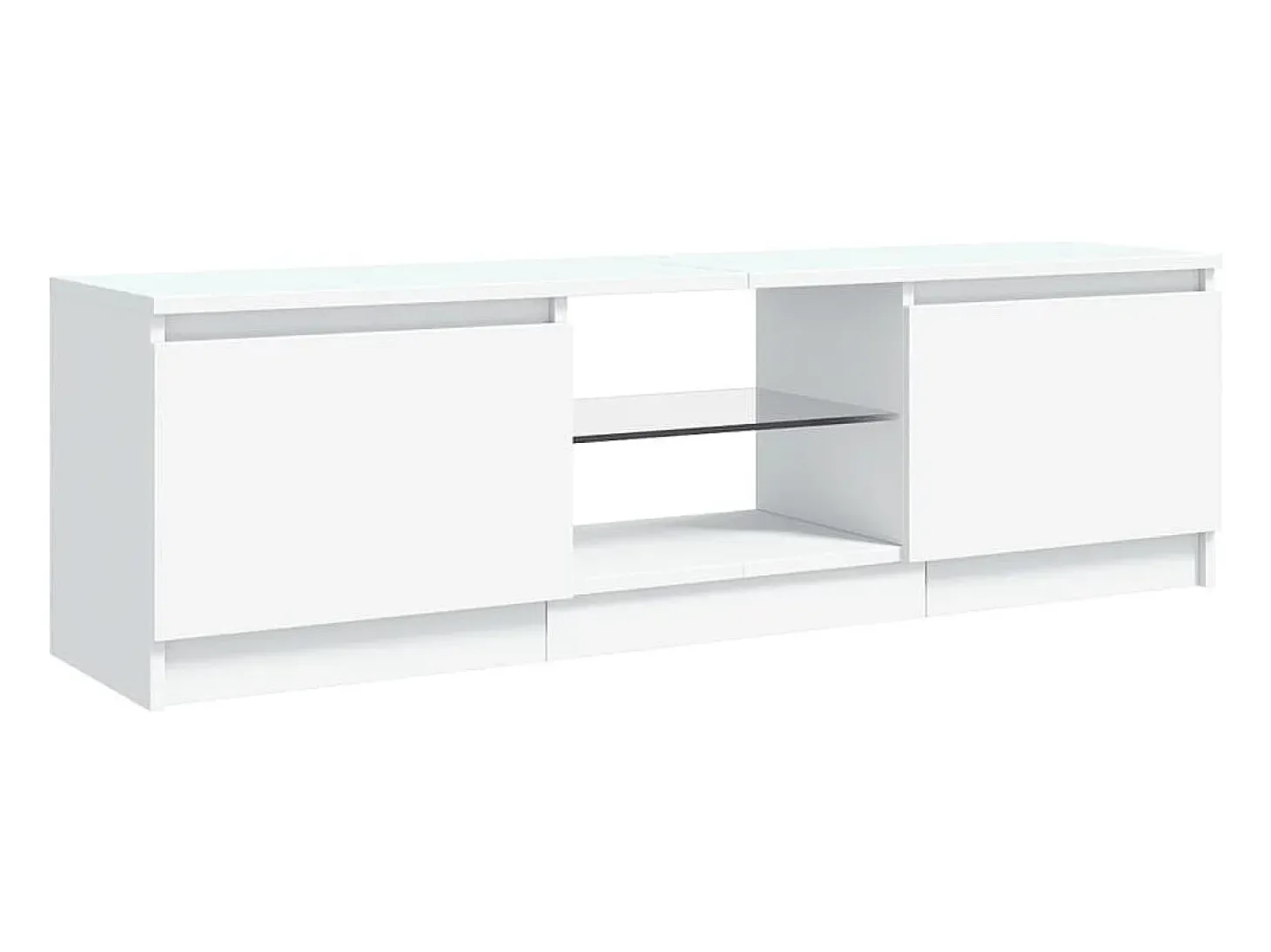 Vasil Mueble para TV con luces LED blanco 120x30x36 cm