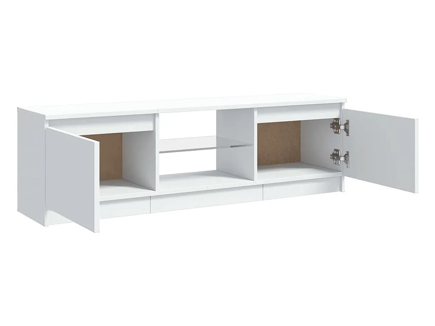 Vasil Mueble para TV con luces LED blanco 120x30x36 cm