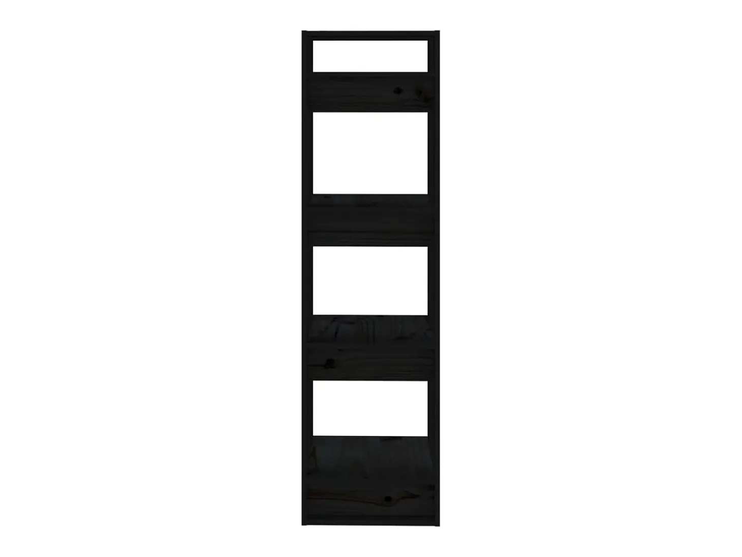 Vera Estantería/divisor de espacios madera pino negro 41x35x125 cm